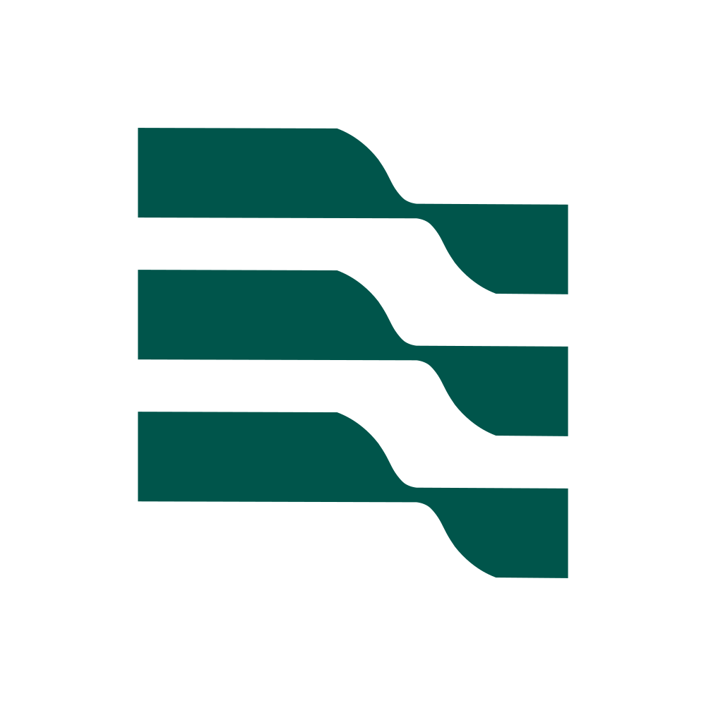 Geometric drawing of an outline square with sections divided by vertical, horizontal, and diagonal lines.