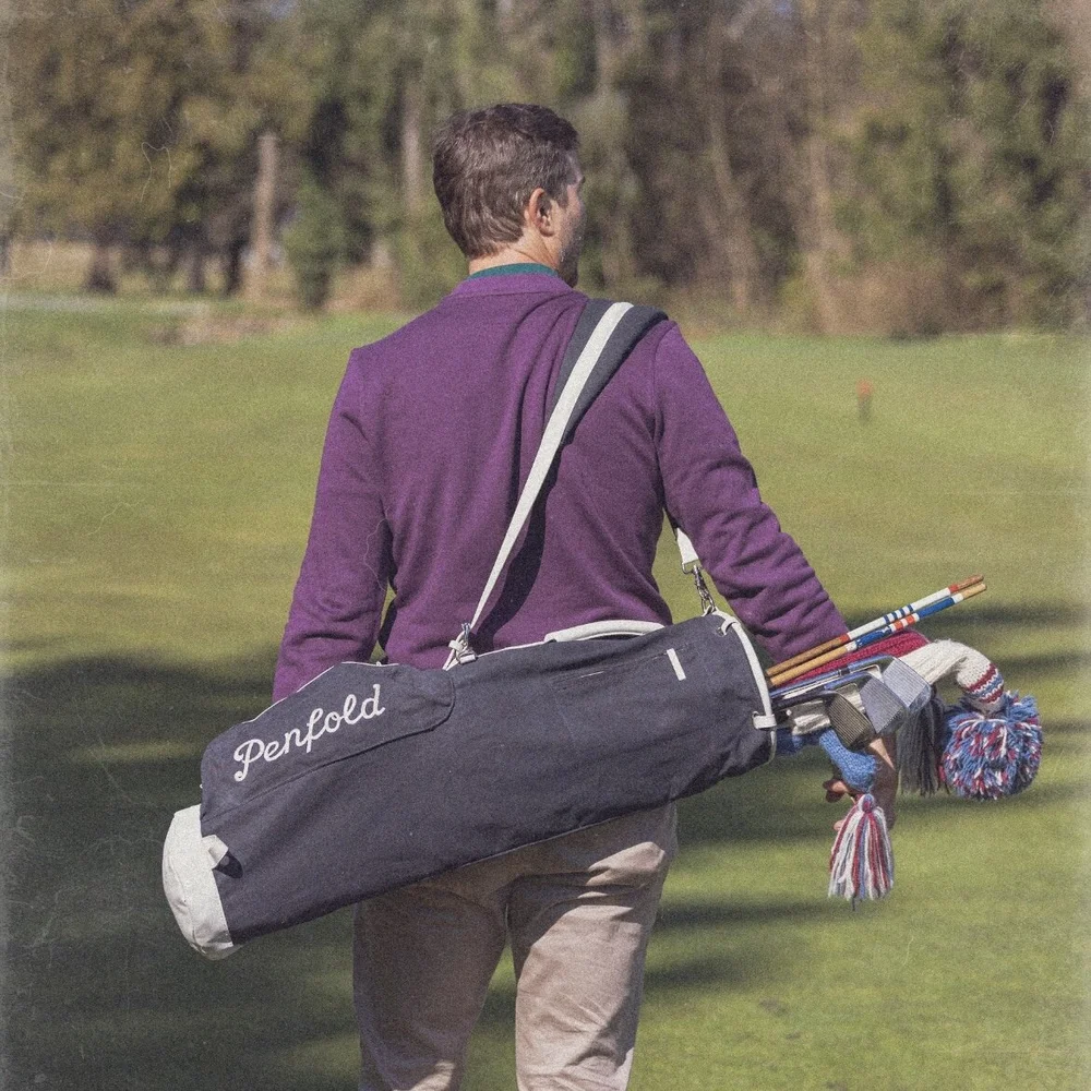 Heritage Sunday Bag - Deep Navy — PENFOLD GOLF USA