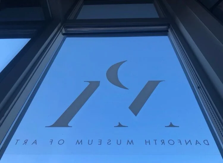 Looking out through our logo.