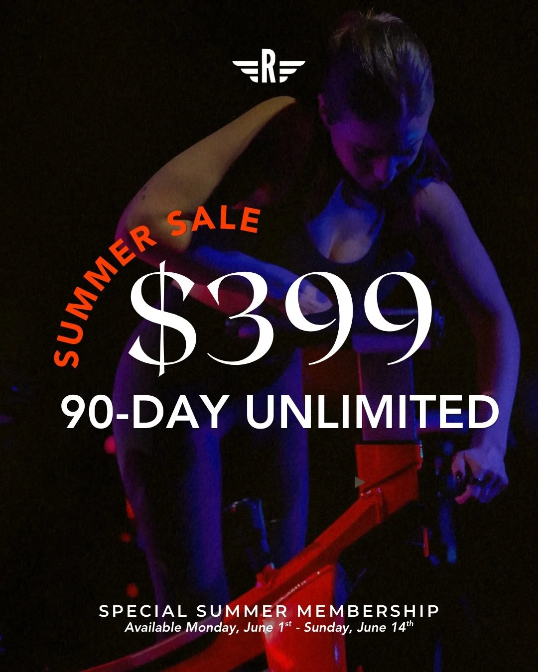 SUMMER STARTS HERE 🌞✨

Get ready to sweat, strengthen, and rise all season long with our Summer Unlimited Special:

💥 90-Day Unlimited Membership for $399 💥

Whether you&rsquo;re building consistency, chasing new goals, or simply making time for y