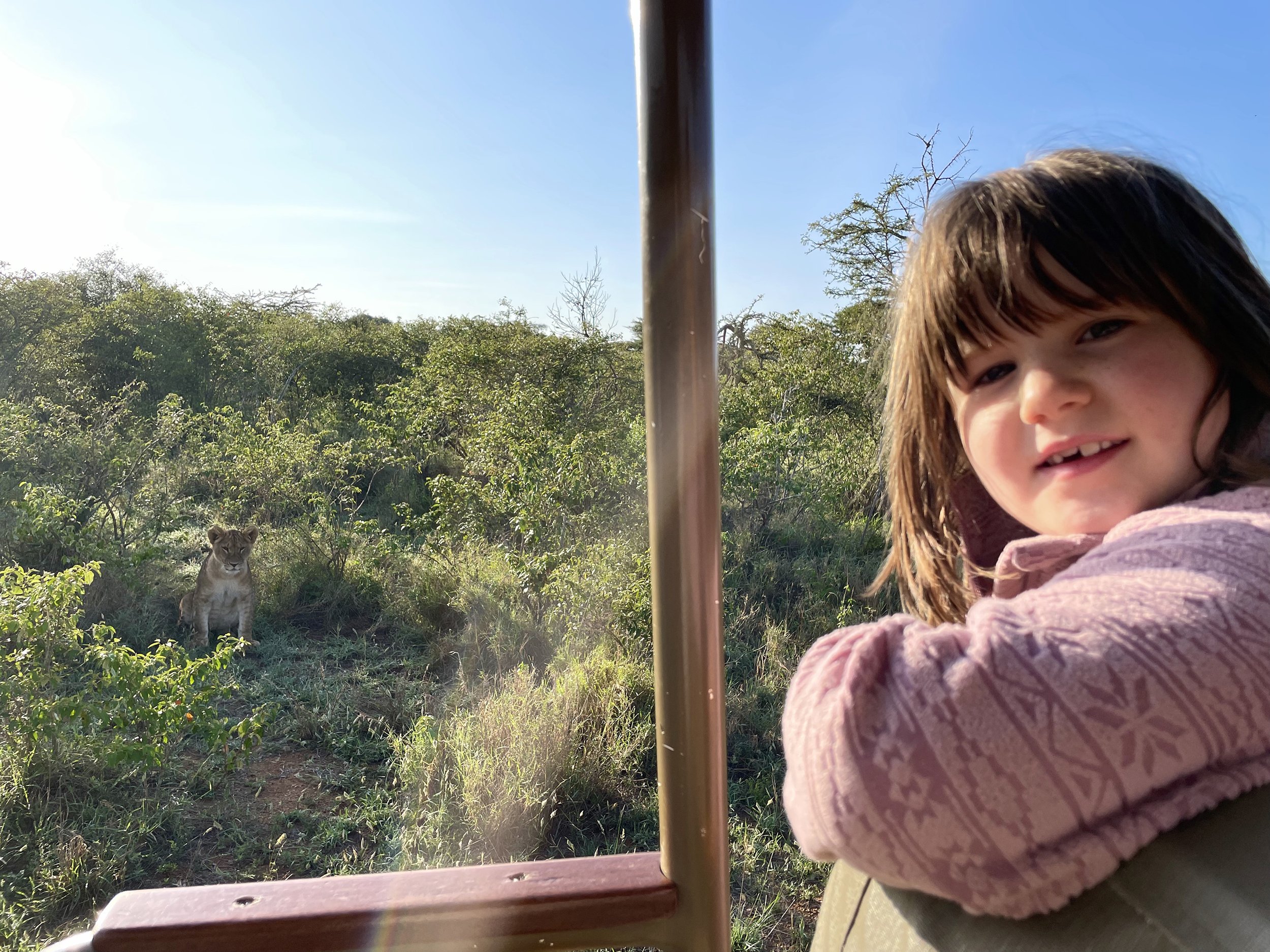 Willa with a young Lion