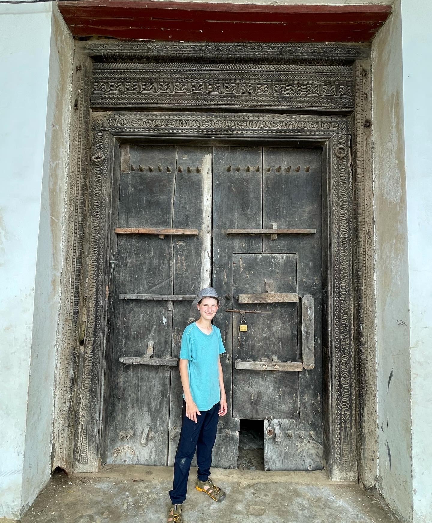 very old, carved Swahili doors