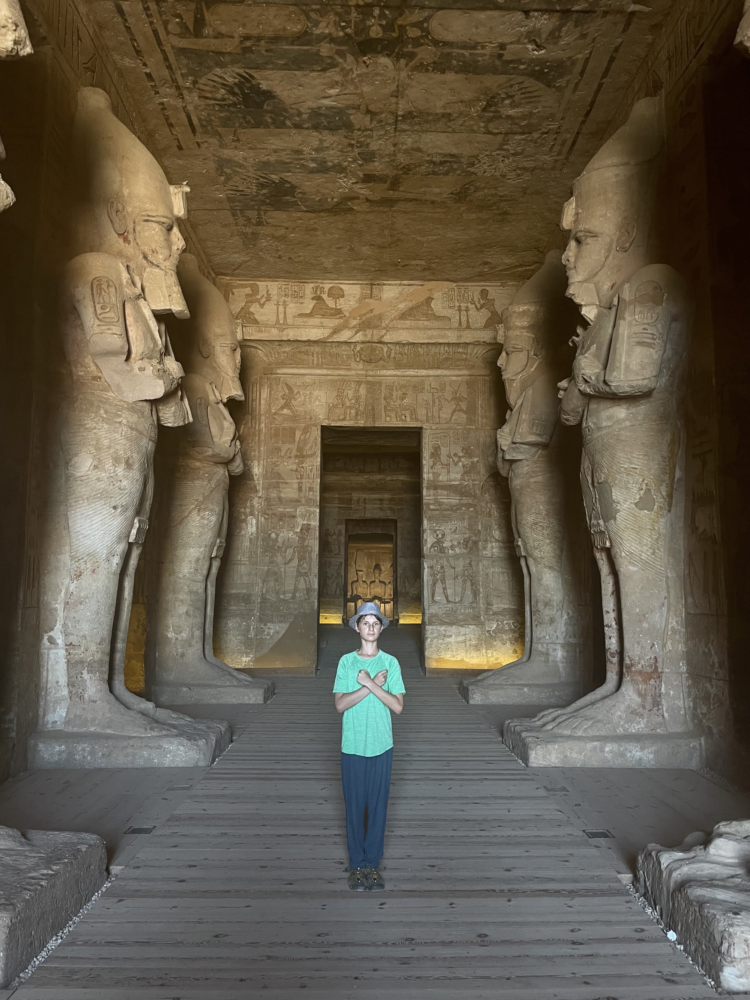 Inside Ramses II's temple