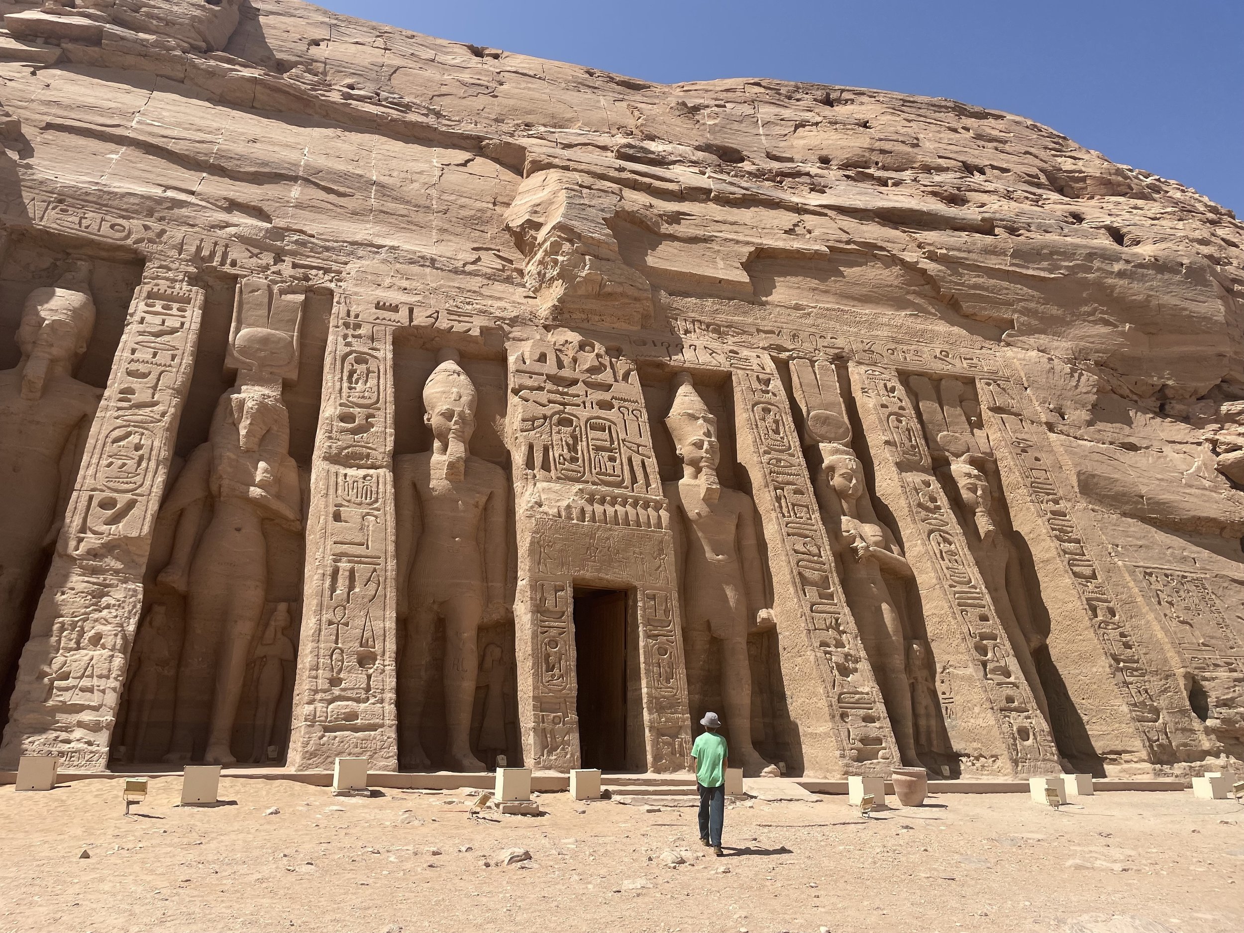 In front of Nefertari's temple