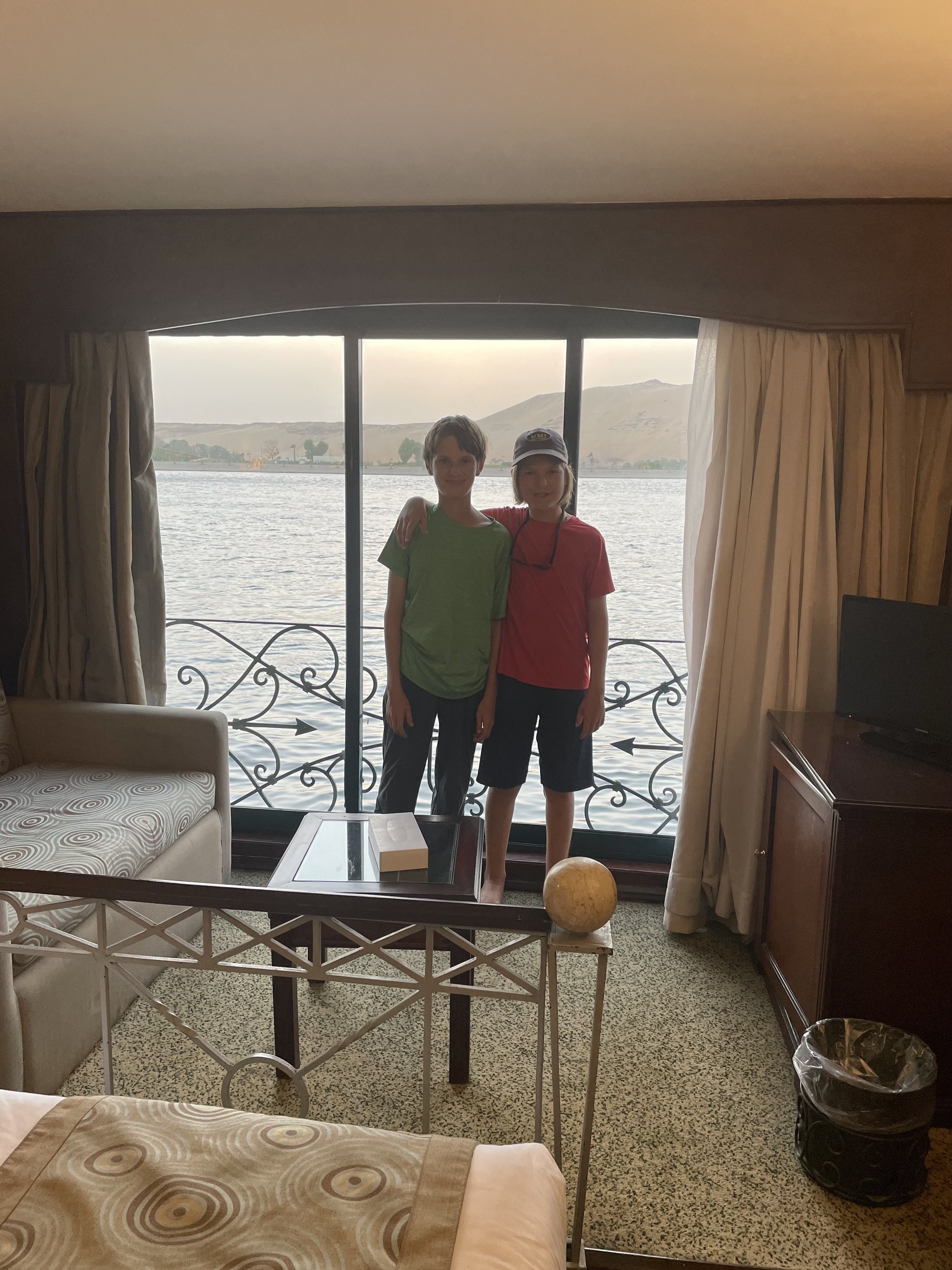 In our room on the Nile Cruise! 