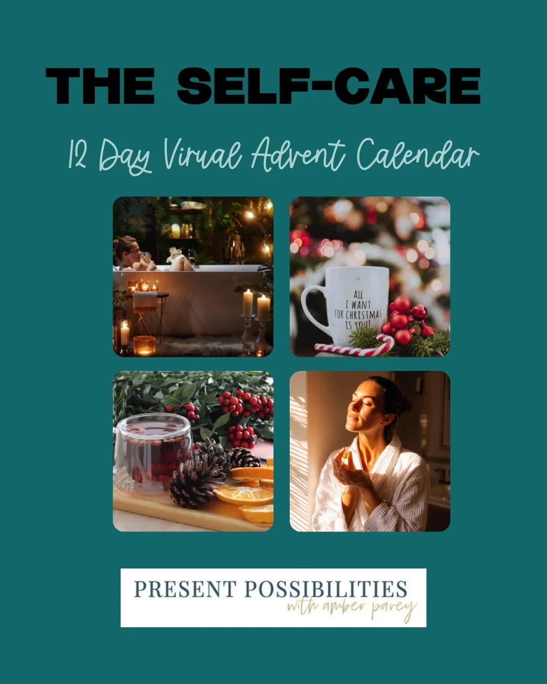 The Self-Care Advent Calendar is 12 days of virtual self-care mini gifts from 8 incredible wellness providers &mdash; think meditation, movement, breathwork, yoga, and small moments of calm you can actually fit into your day. ✨ 

Use (Amber5) at chec
