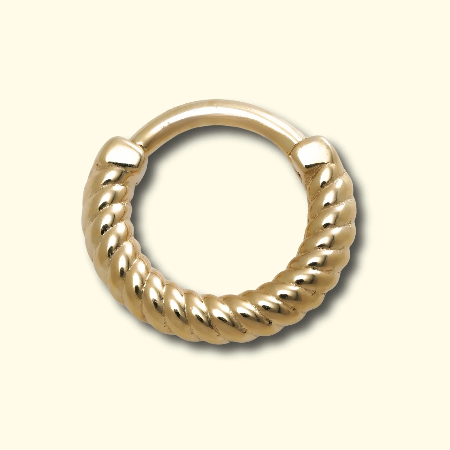Gold Plain Hinge Ring [LeRoi] — Rockstar Piercing
