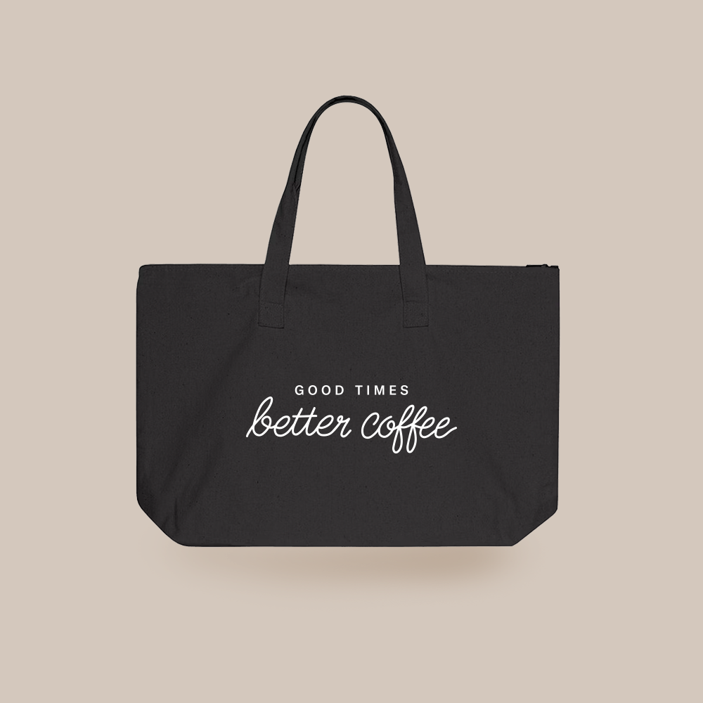 Canvas Zippered Tote Bag — The Coffee Movement