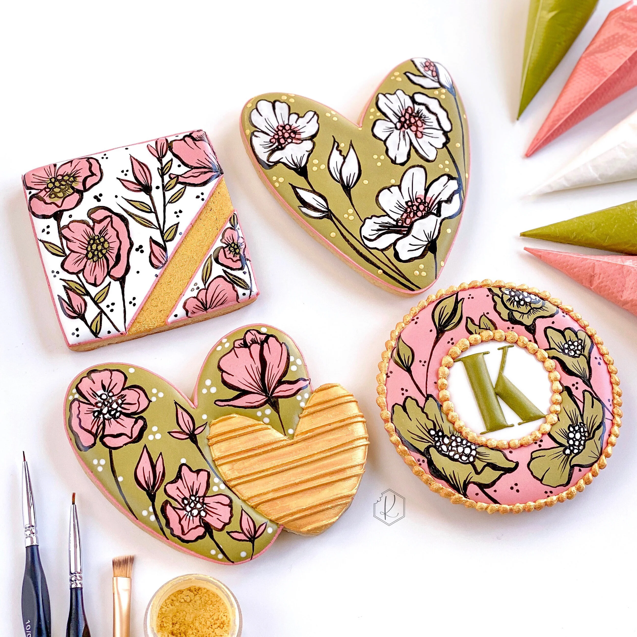 "Wet-on-Wet Florals" Intermediate Online Kookie Class