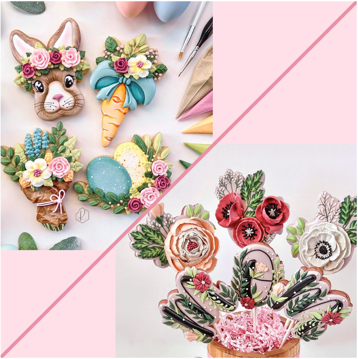 Spring Piped Florals BUNDLE! (bundle and SAVE!)