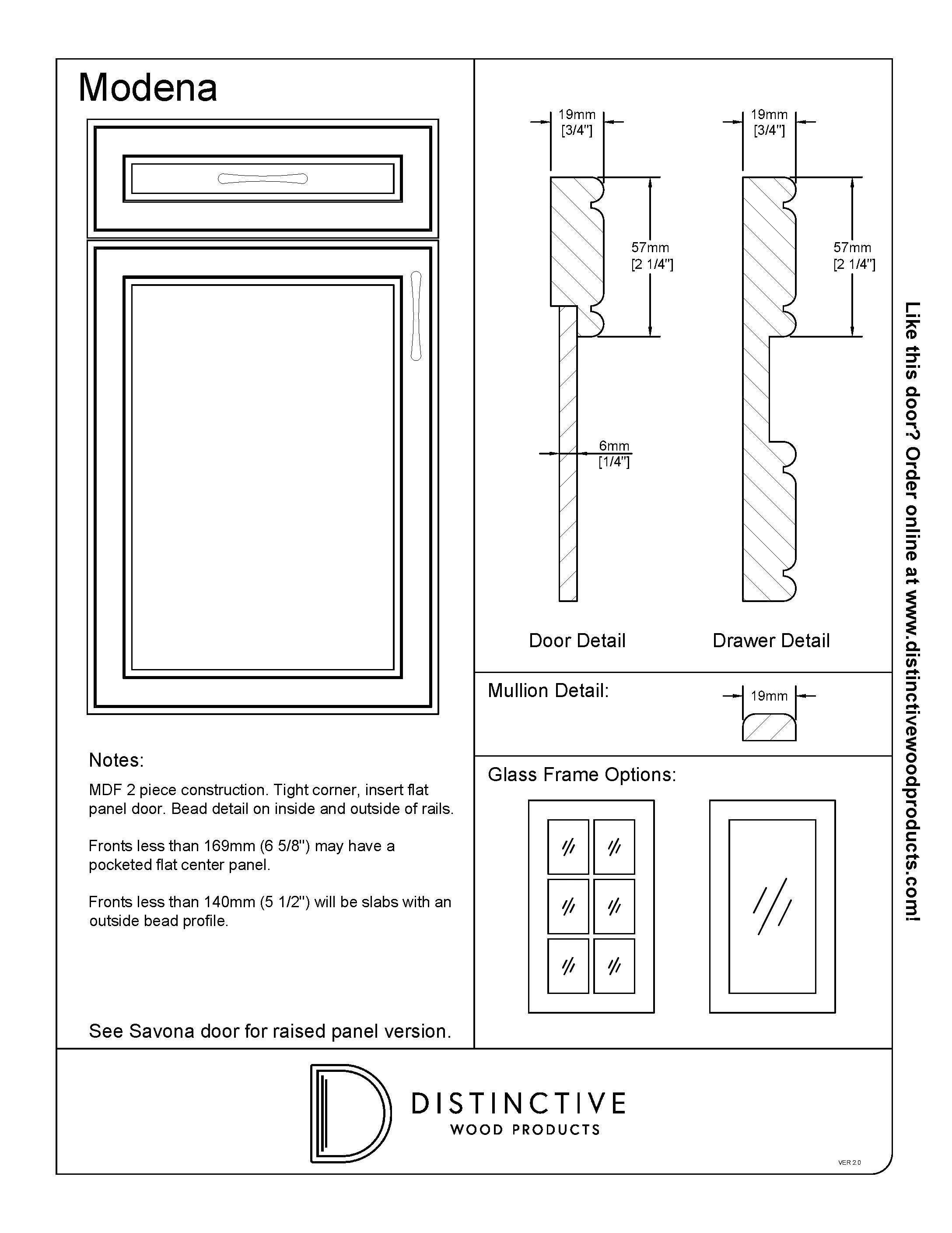 Modena Mdf Cabinet Door Designs Distinctive Wood Products