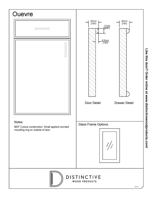 Oeuvre - MDF Cabinet Door Designs | Distinctive Wood Products