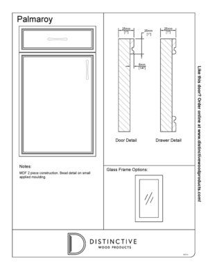 Palmaroy - MDF Cabinet Door Designs | Distinctive Wood Products