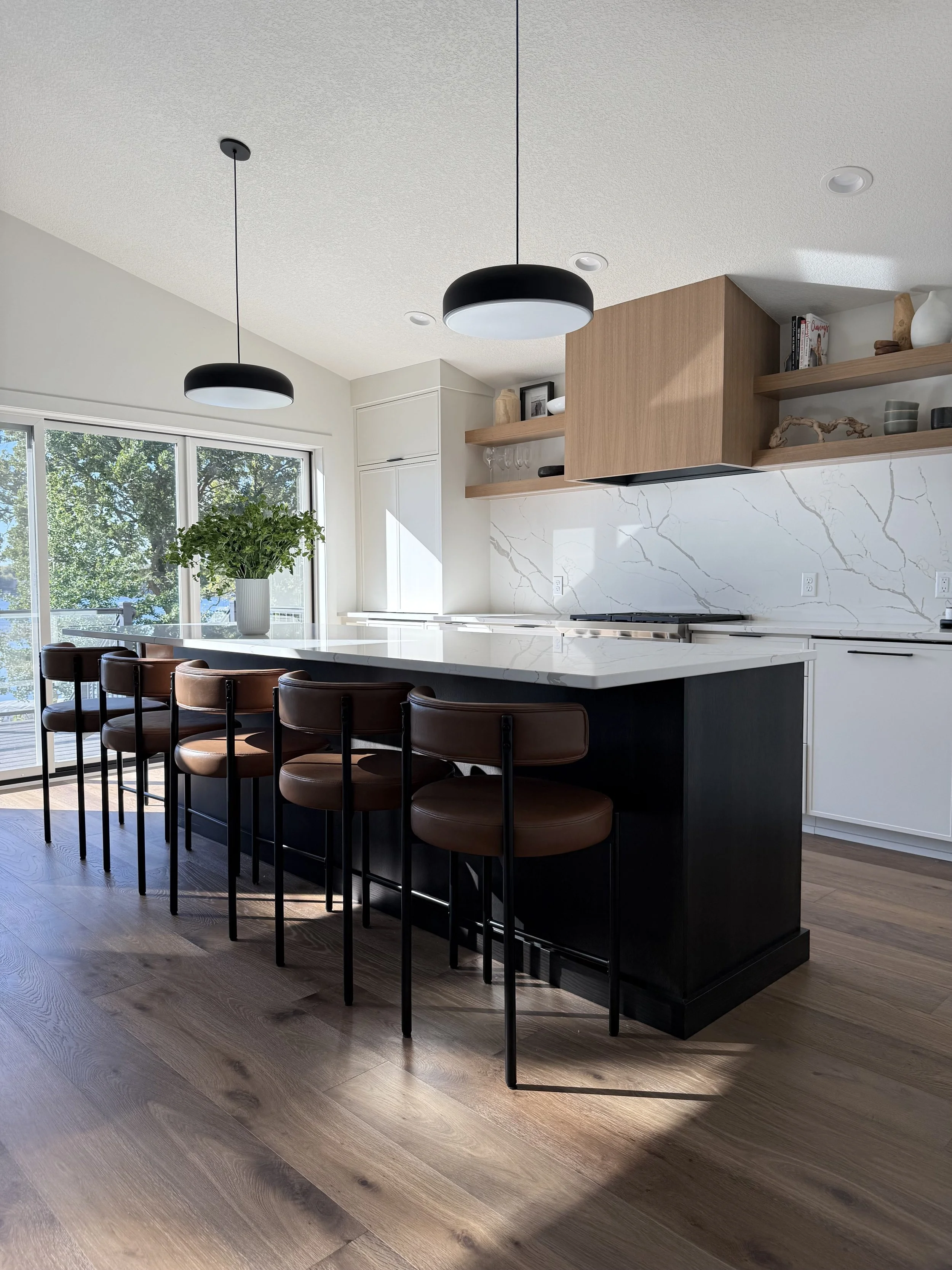 Modern lakeside main floor remodel by Studio Lu
