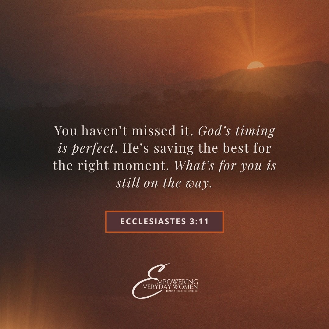 Sis, hear this: You&rsquo;re not late. You&rsquo;re not overlooked. You&rsquo;re not failing. You&rsquo;re simply on God&rsquo;s schedule, not your own.

That delay? It&rsquo;s protection.
That pause? It&rsquo;s preparation.
That detour? It&rsquo;s d