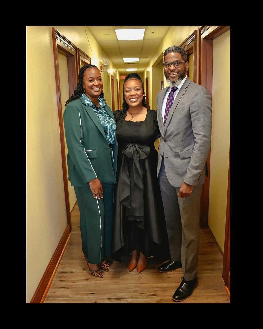 Empowering Everyday Women Ministries founder, Evangelist Dianna Hobbs and husband Pastor Kenya Hobbs,  with conference host Minister LaKeisha Rainey Collins at the Whole Woman Conference, Solid Rock Ministries in Mobile, Alabama, September 26, 2025. 