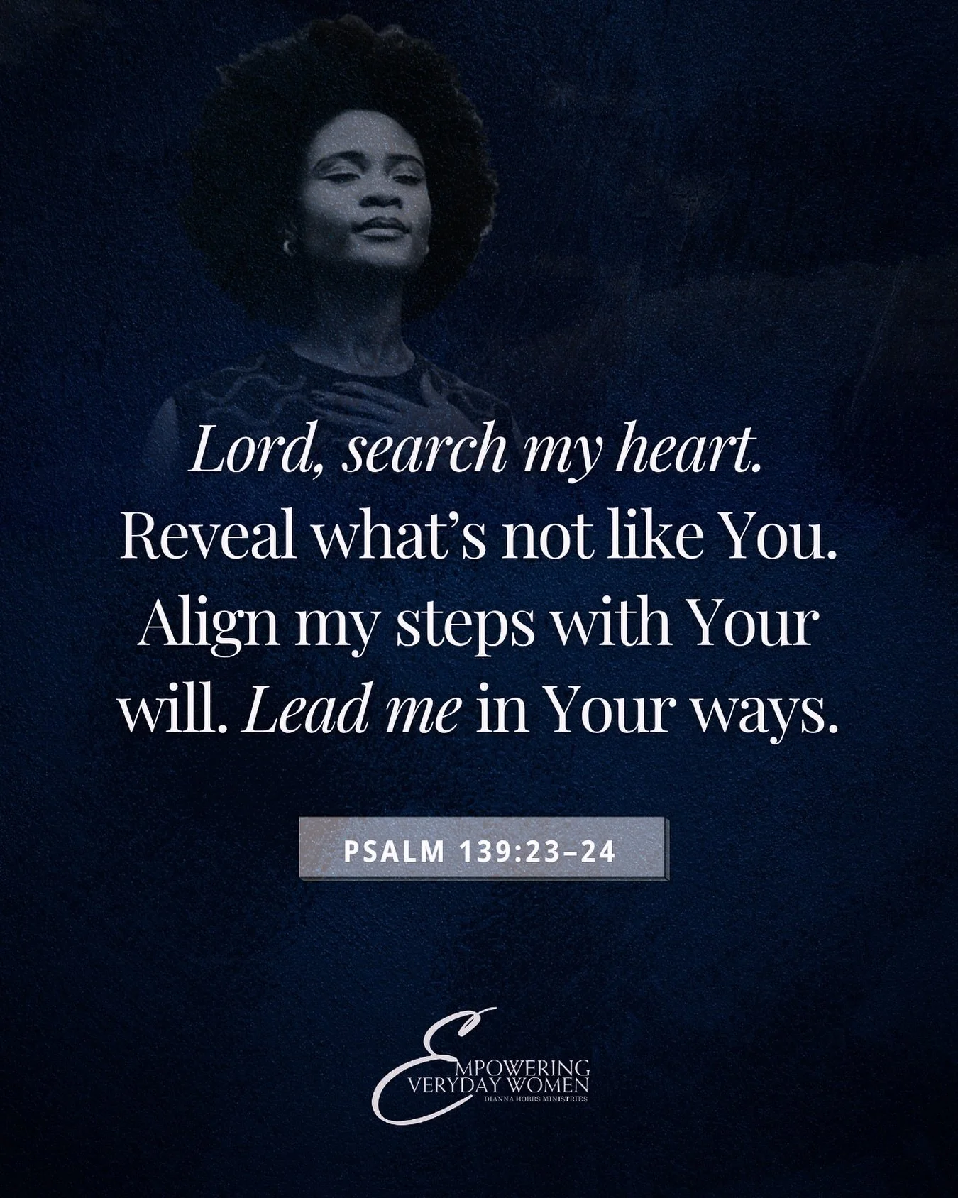 A Necessary Prayer 🙏🏽 

Lord, search my heart and purify my motives. 

If there is anything in me that grieves You, remove it. 

Help me desire what You desire, choose what honors You, and walk in the way that leads to life. 

In Jesus&rsquo; name,