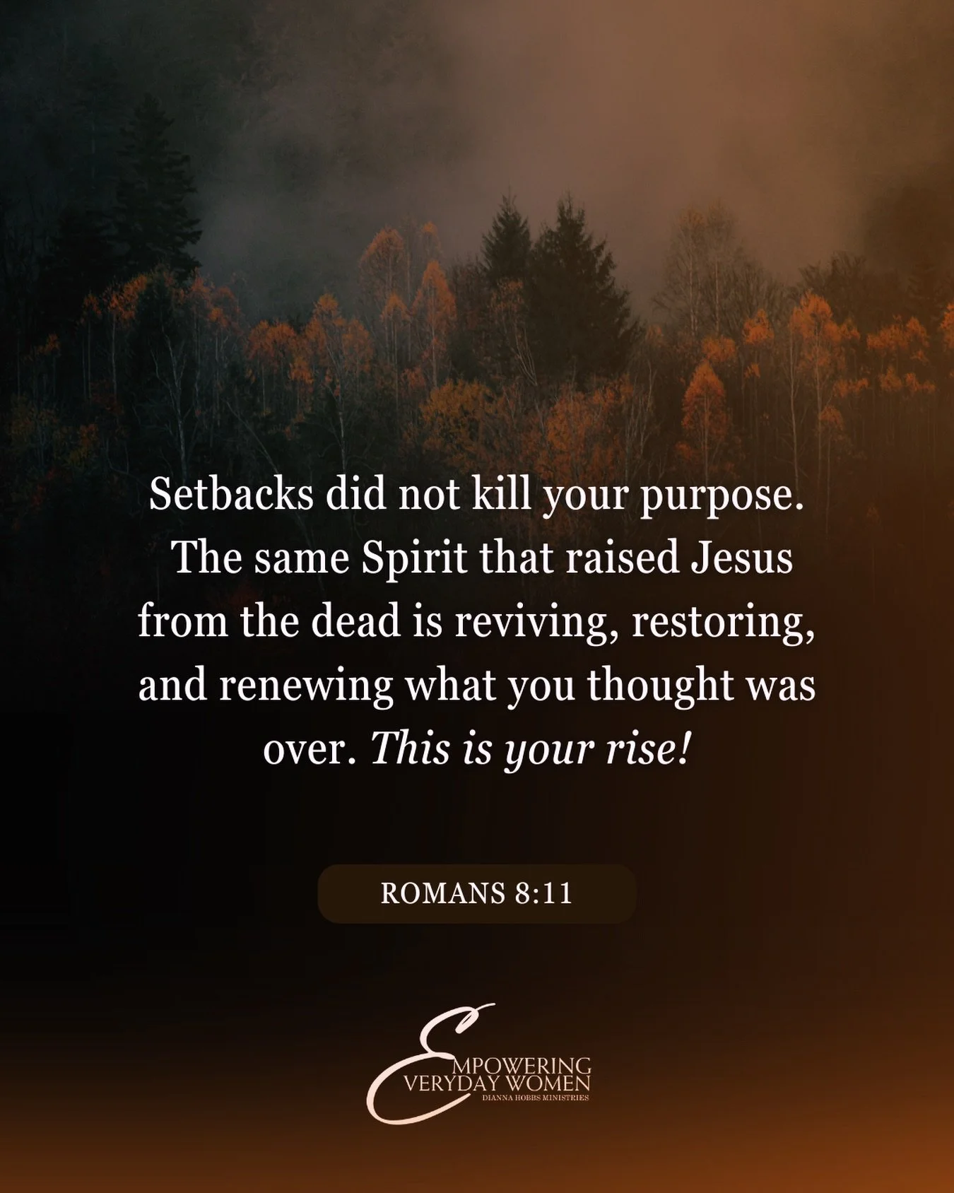 Some things in your life may have looked buried, delayed, or finished, but God has not stopped working. 

The same power that raised Jesus from the dead is still breathing life, still redeeming what seemed lost, still reviving what you thought was go