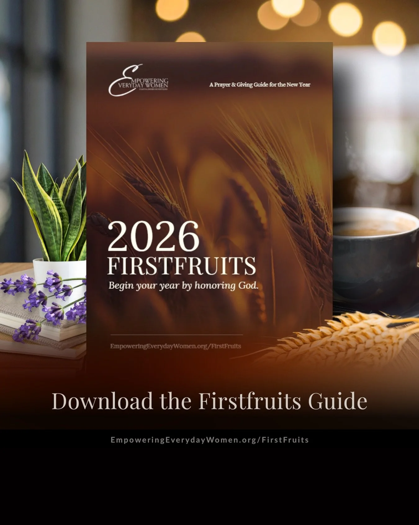 The way you begin matters.

Firstfruits is about honoring God at the start. Before the calendar fills, before decisions are made, before the year unfolds.

We created the 2026 Firstfruits Prayer &amp; Giving Guide to help you begin with intention, pr