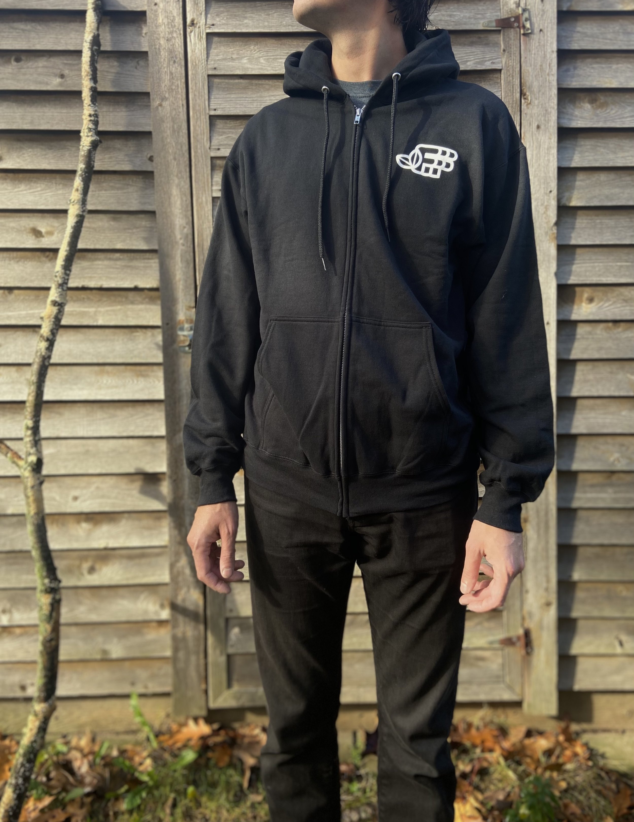 Zip-Up Hooded Sweatshirt