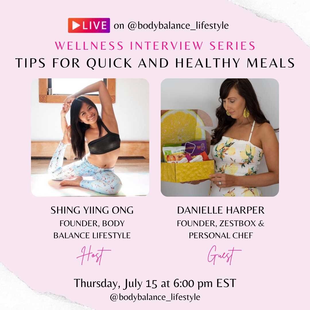 Join us this Thursday, July 15th, at 6:00 PM EST for our Wellness Interview Series with Danielle Harper, Founder of Zestbox (@myzestbox).

Driven by her innate zest for life and passion for all things health, Danielle Harper founded Zestbox to inspir