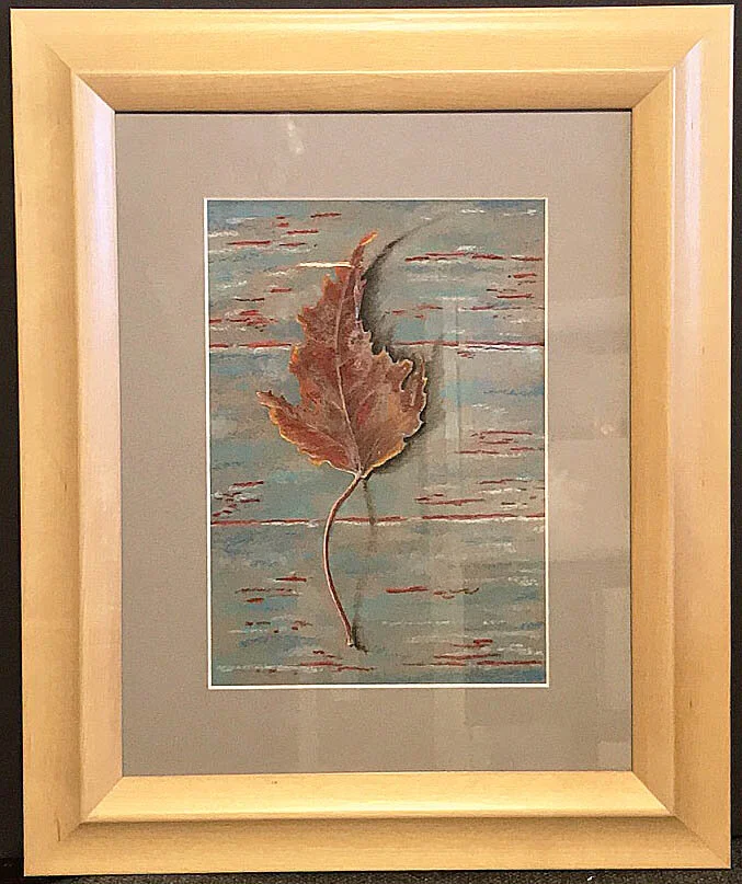 "Acer- Red Maple Leaf", Framed Original