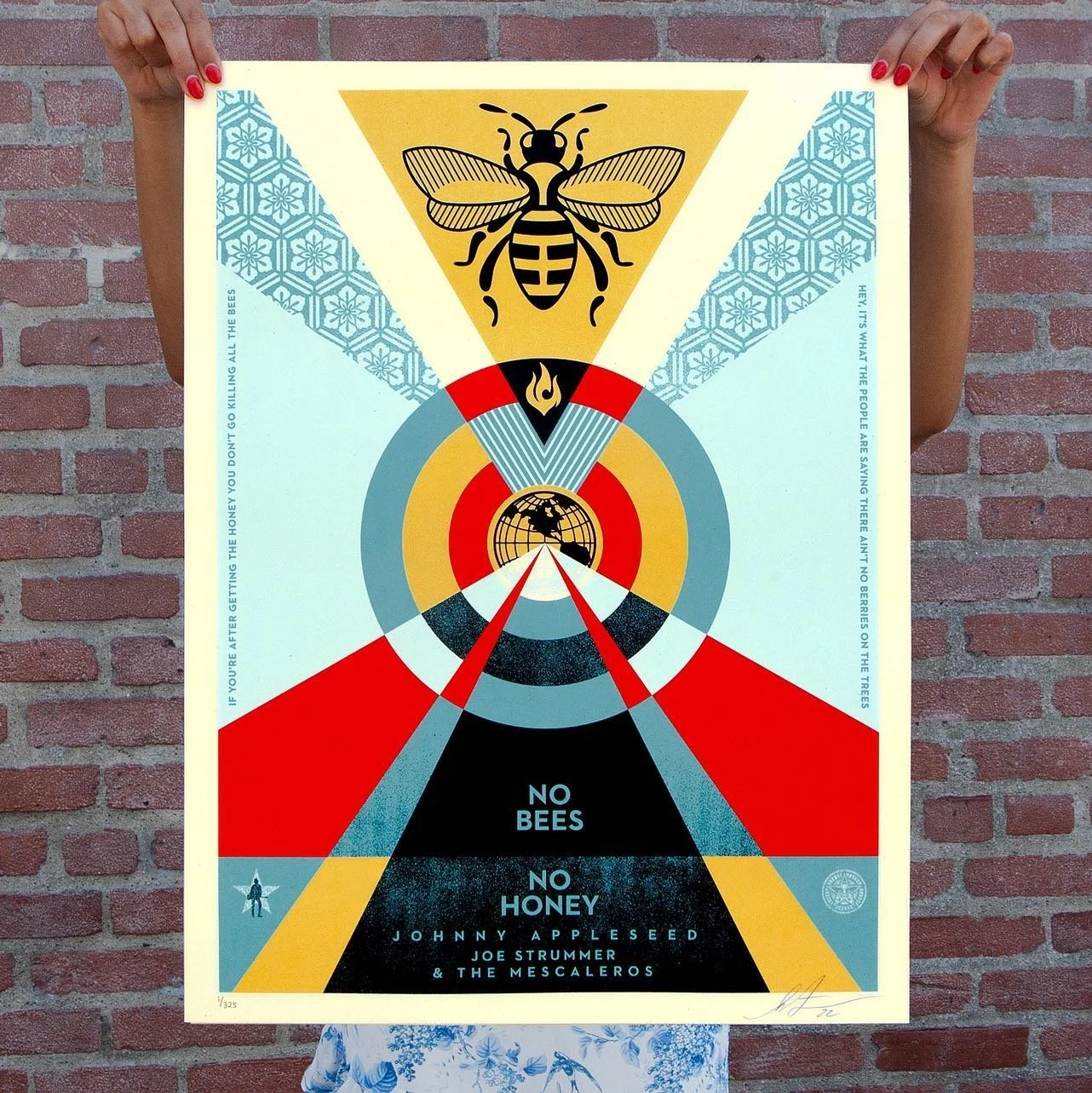Shepard Fairey Limited Edition Joe Strummer Johnny Appleseed Print