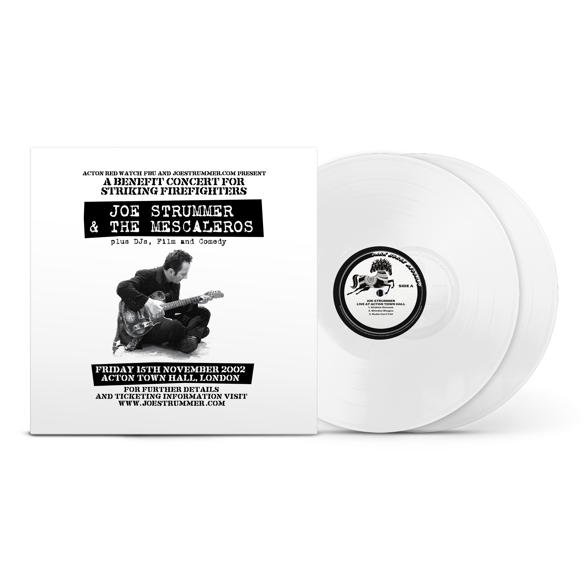 Dark Horse Records Releases Joe Strummer's Iconic London Benefit Concert and Unexpected Last Reunion With Mick Jones Of The Clash With Live At Acton Town Hall Remastered CD and 2LP 