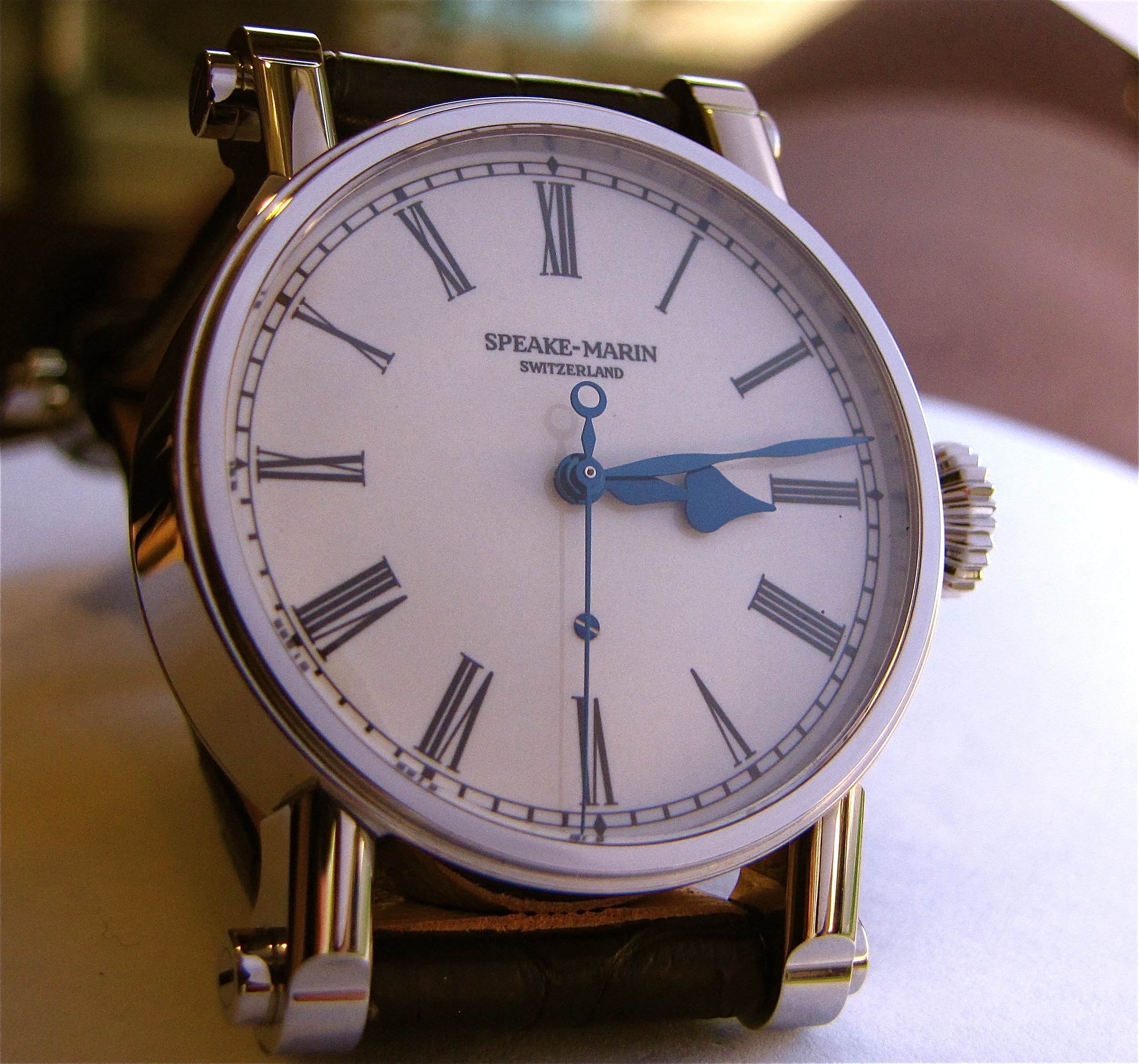 38mm Piccadilly steel with cream enamel dial