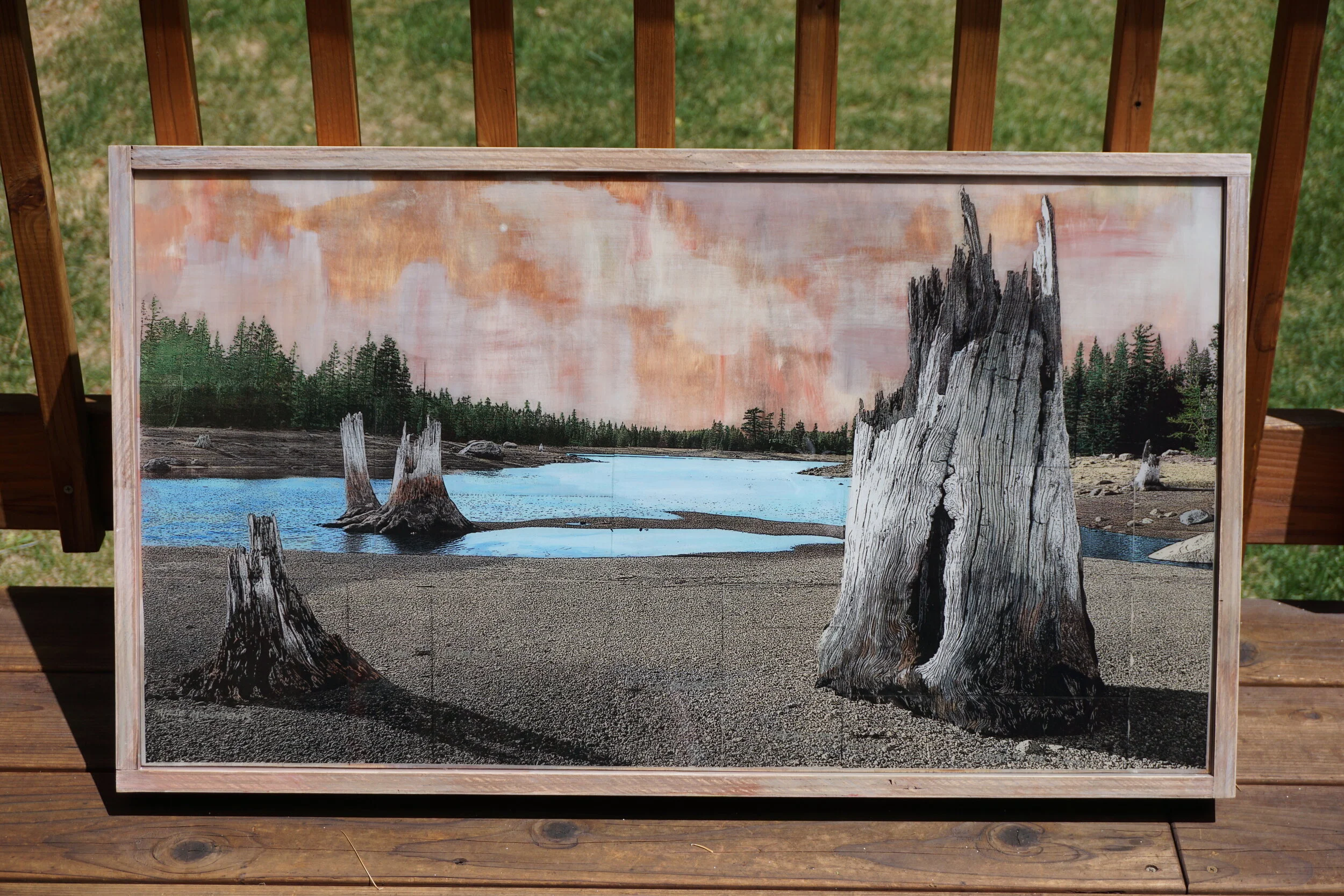 Kidd Lake Stumps 36x20 (SOLD)