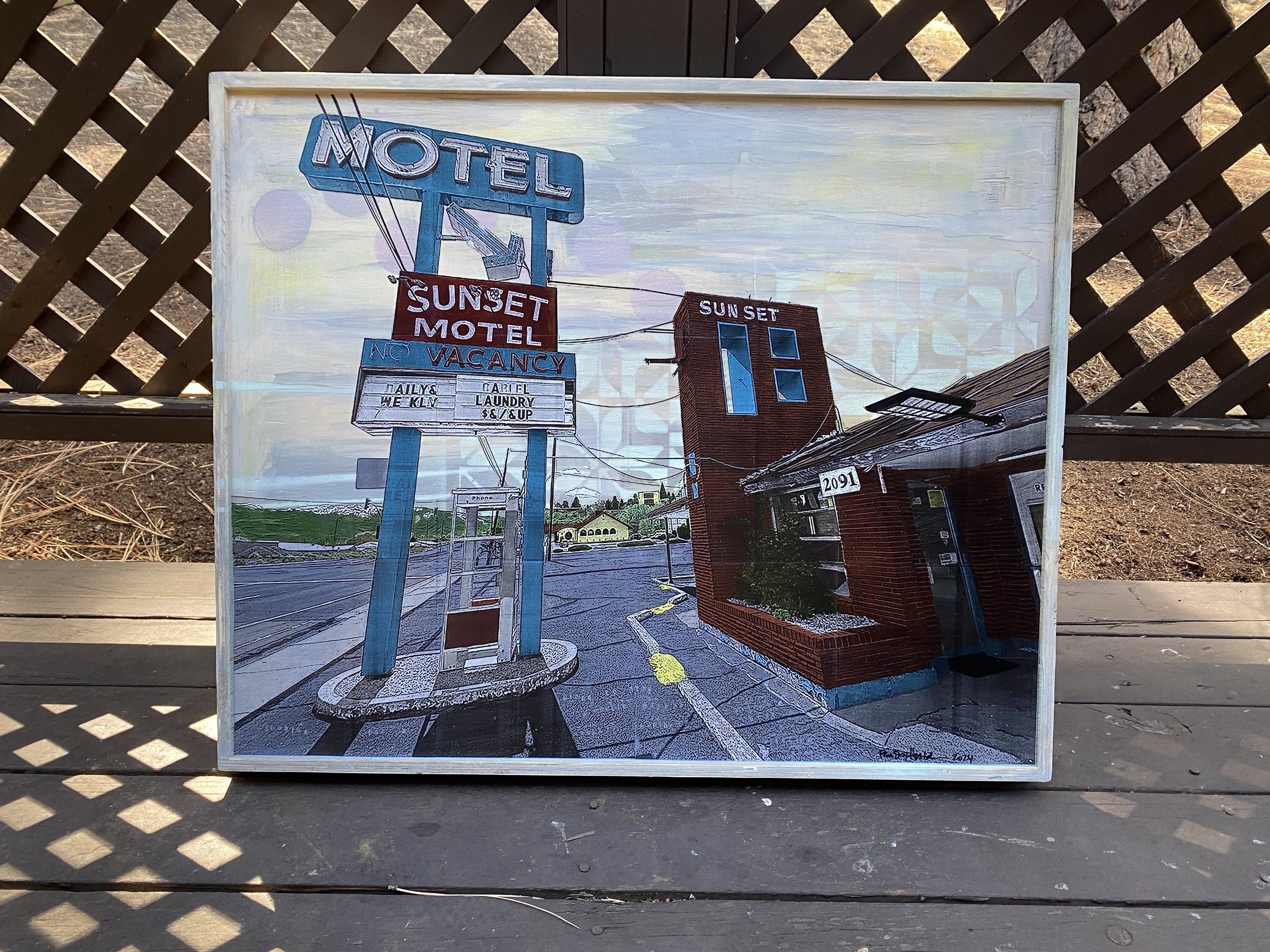 Sunset Motel 33x29 (SOLD)