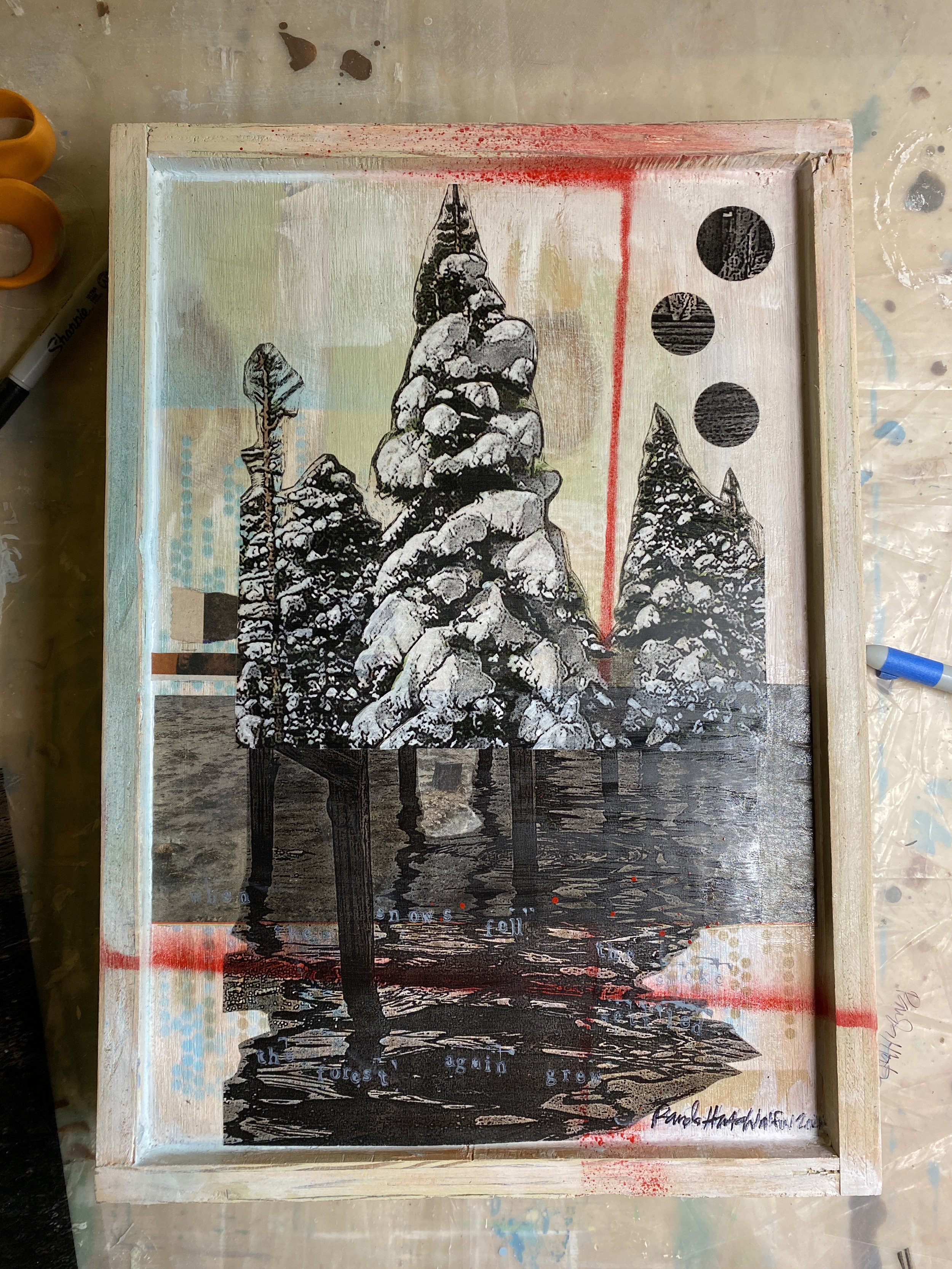 Seasonal Collage 12x15 (SOLD)