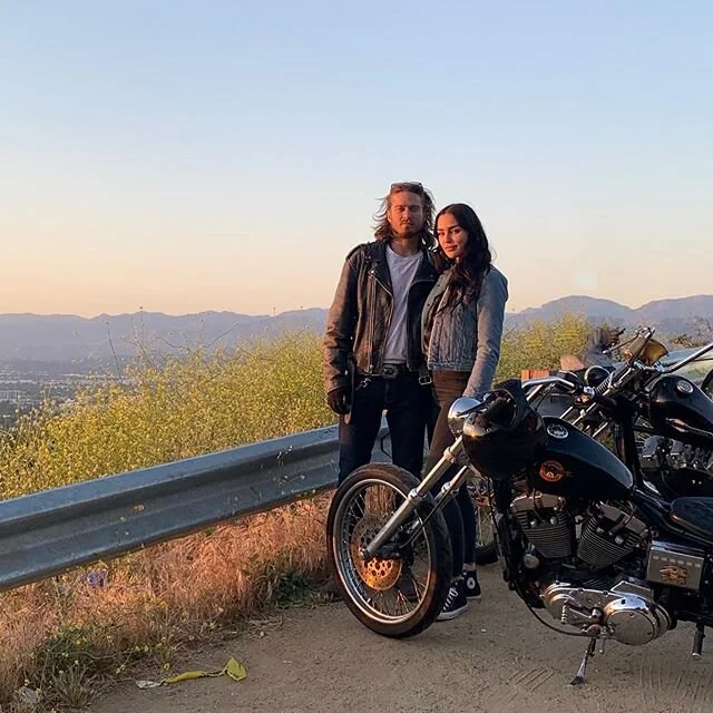 Such a dreamy sunset ride π w/ my human @countrygrammr