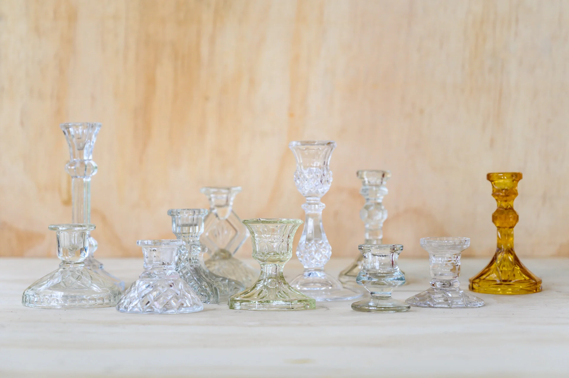 Glass Candle Holders