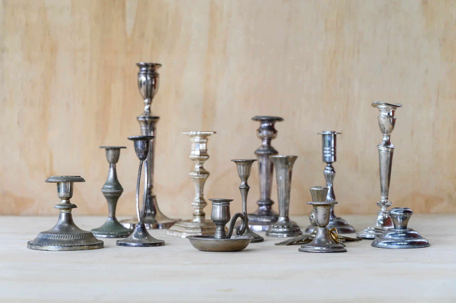 Silver Candle Holders