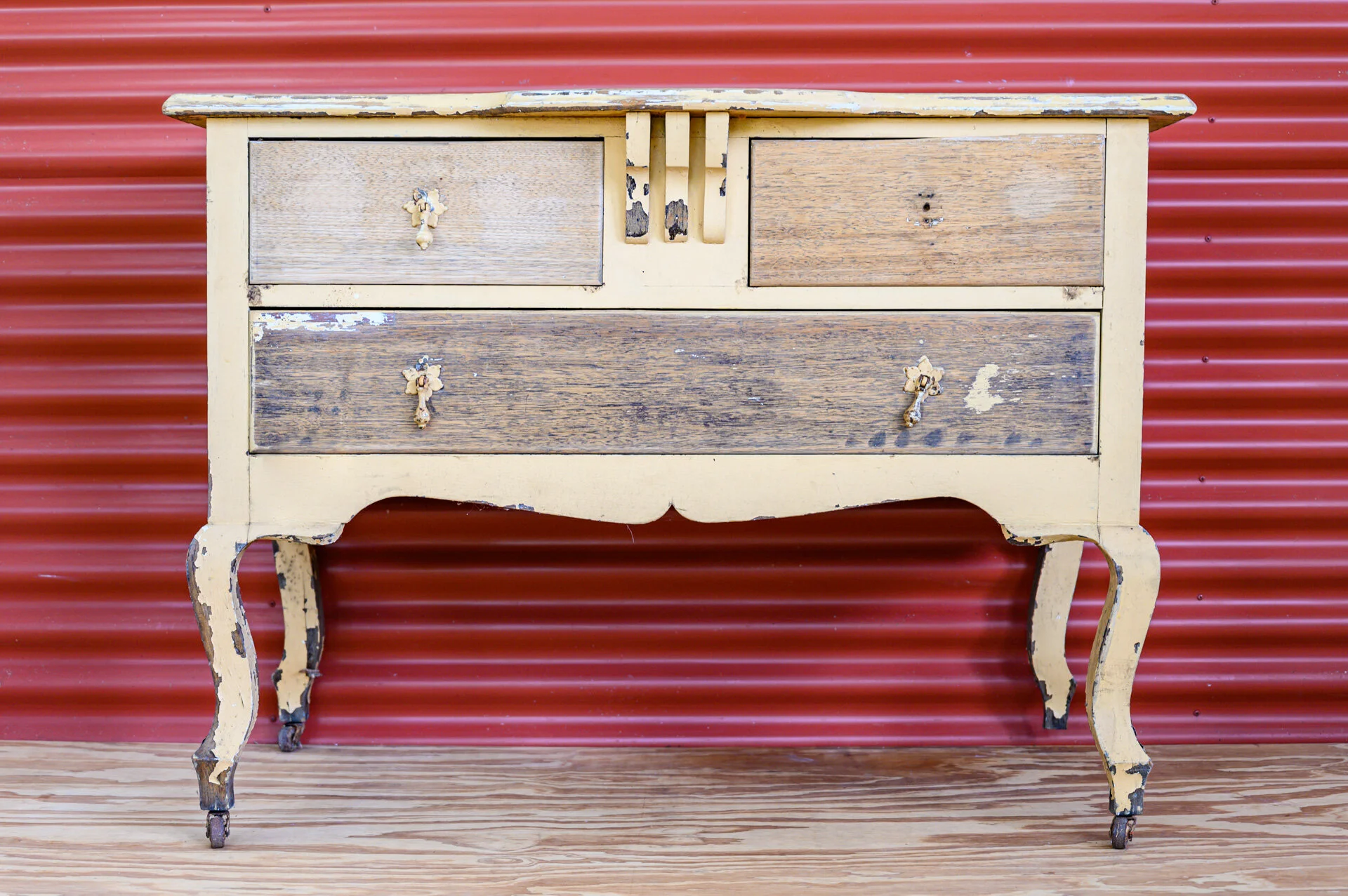 Rustic Yellow Dresser 