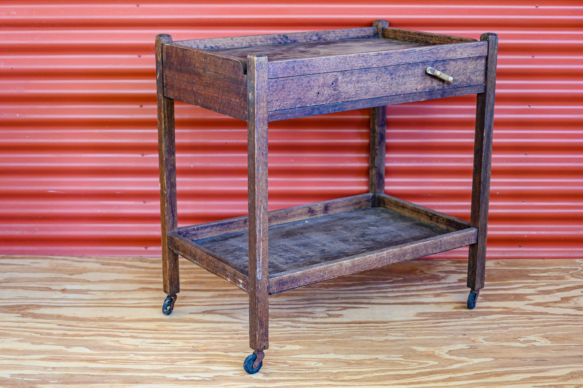 Natural Timber Drinks Trolley