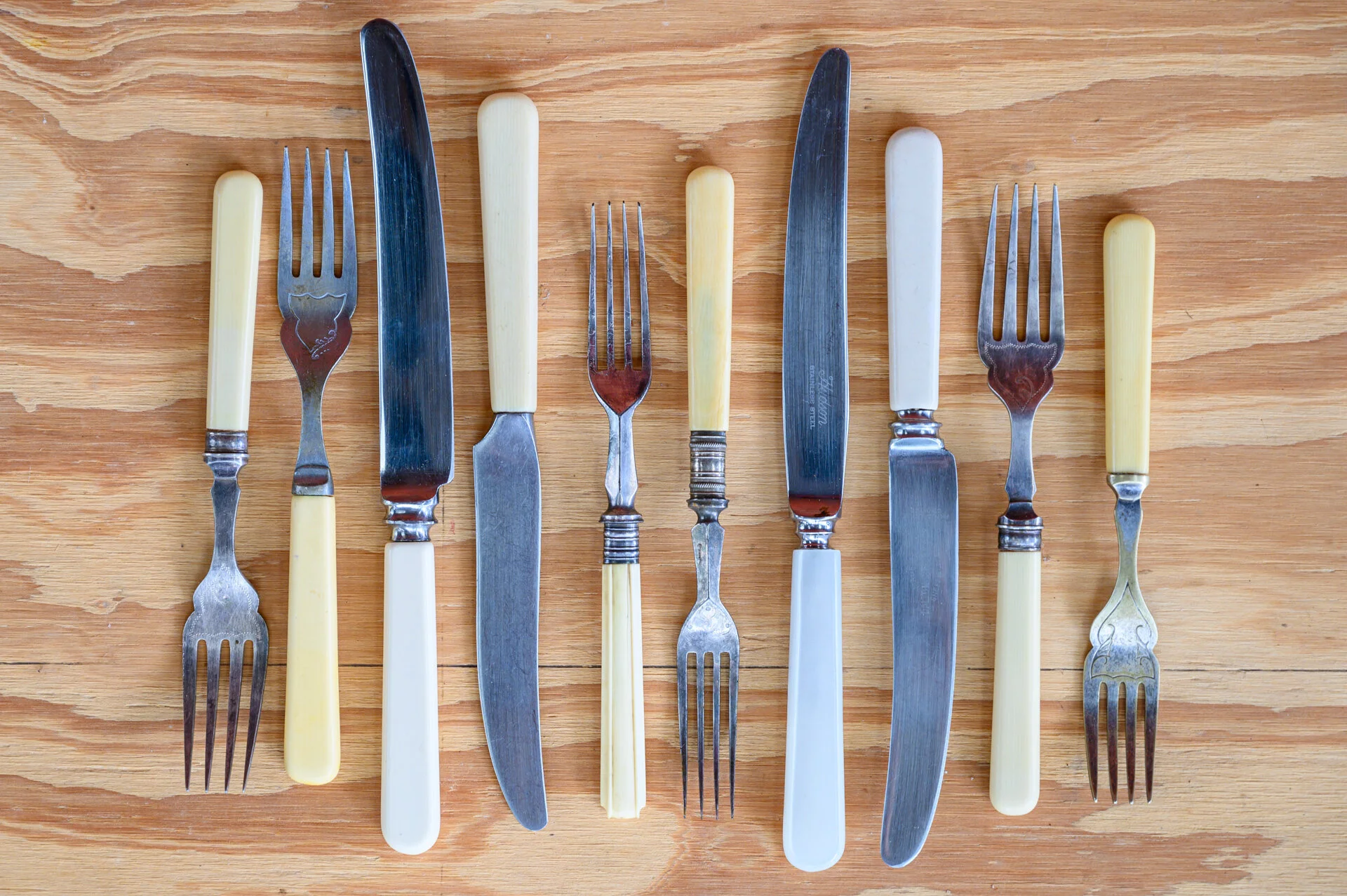 Bone and Faux Bone Handled Cutlery