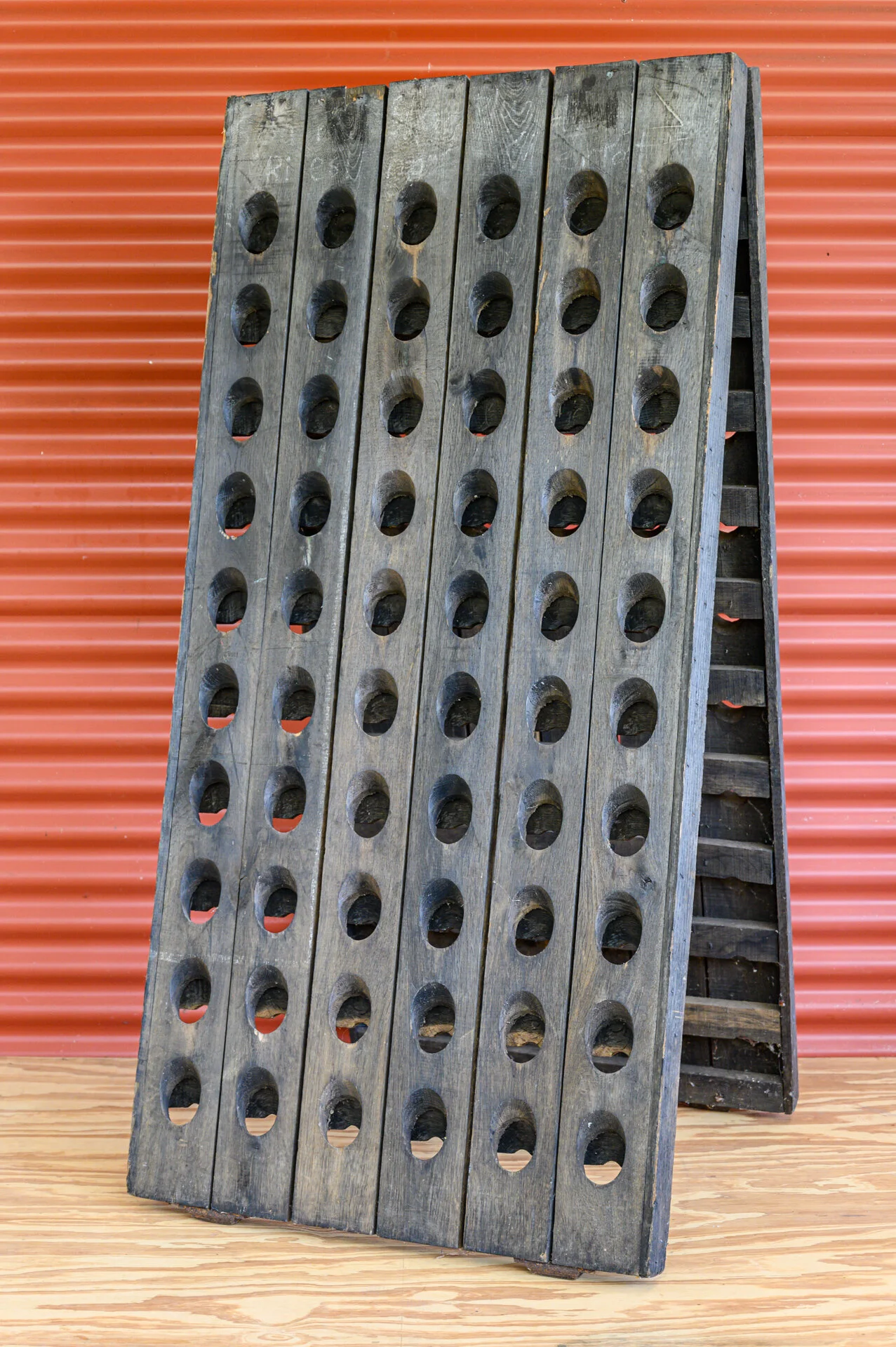 Champagne Riddling Rack