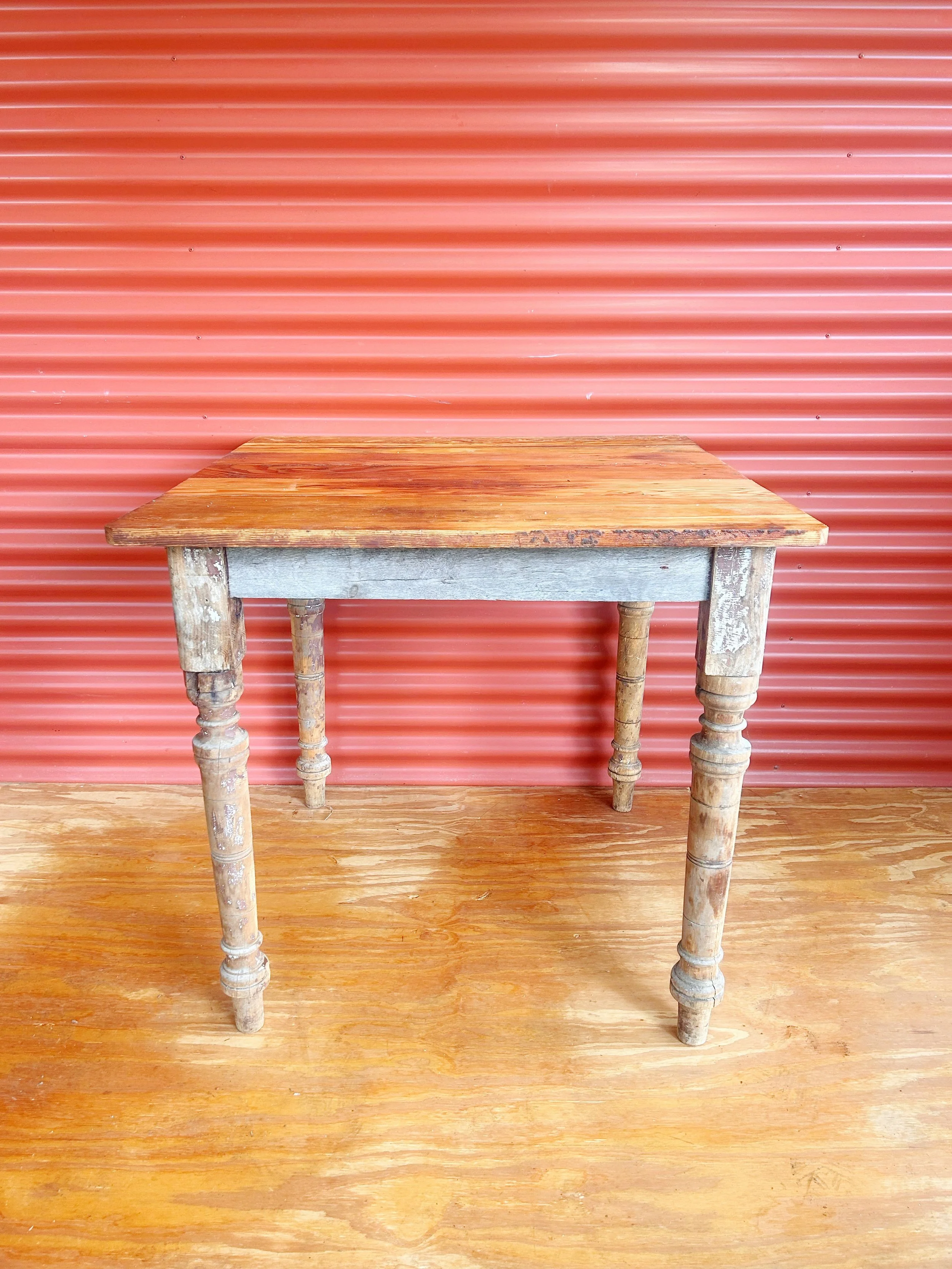 Super Rustic Pine Top Table