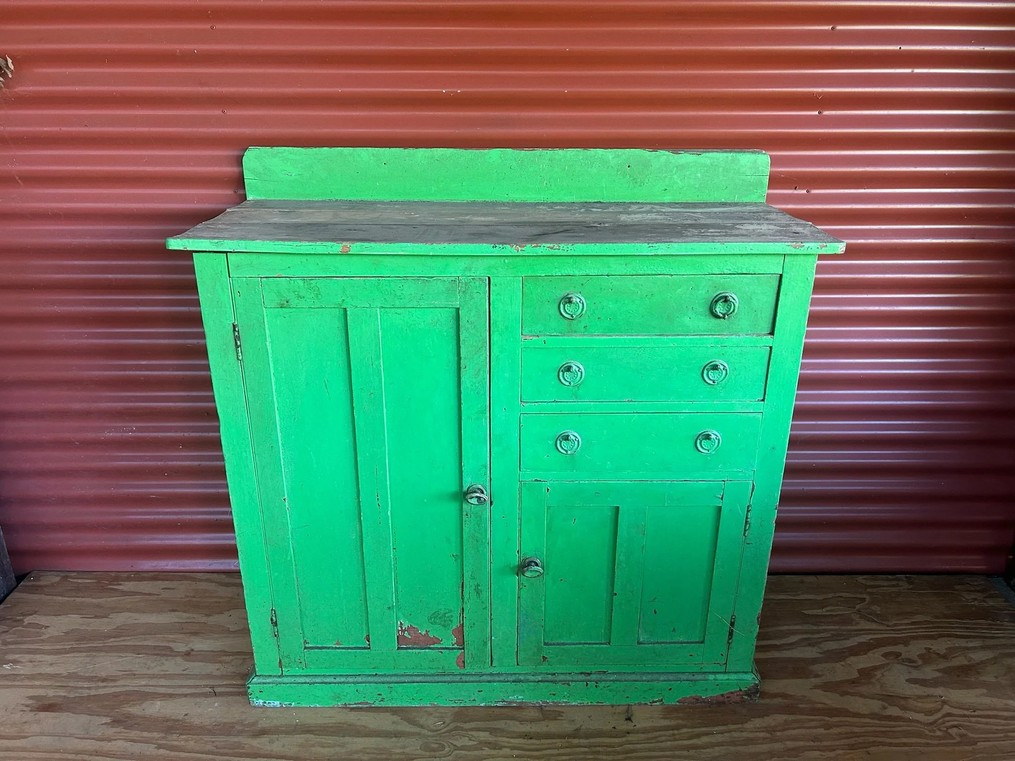 Rustic Green Sideboard