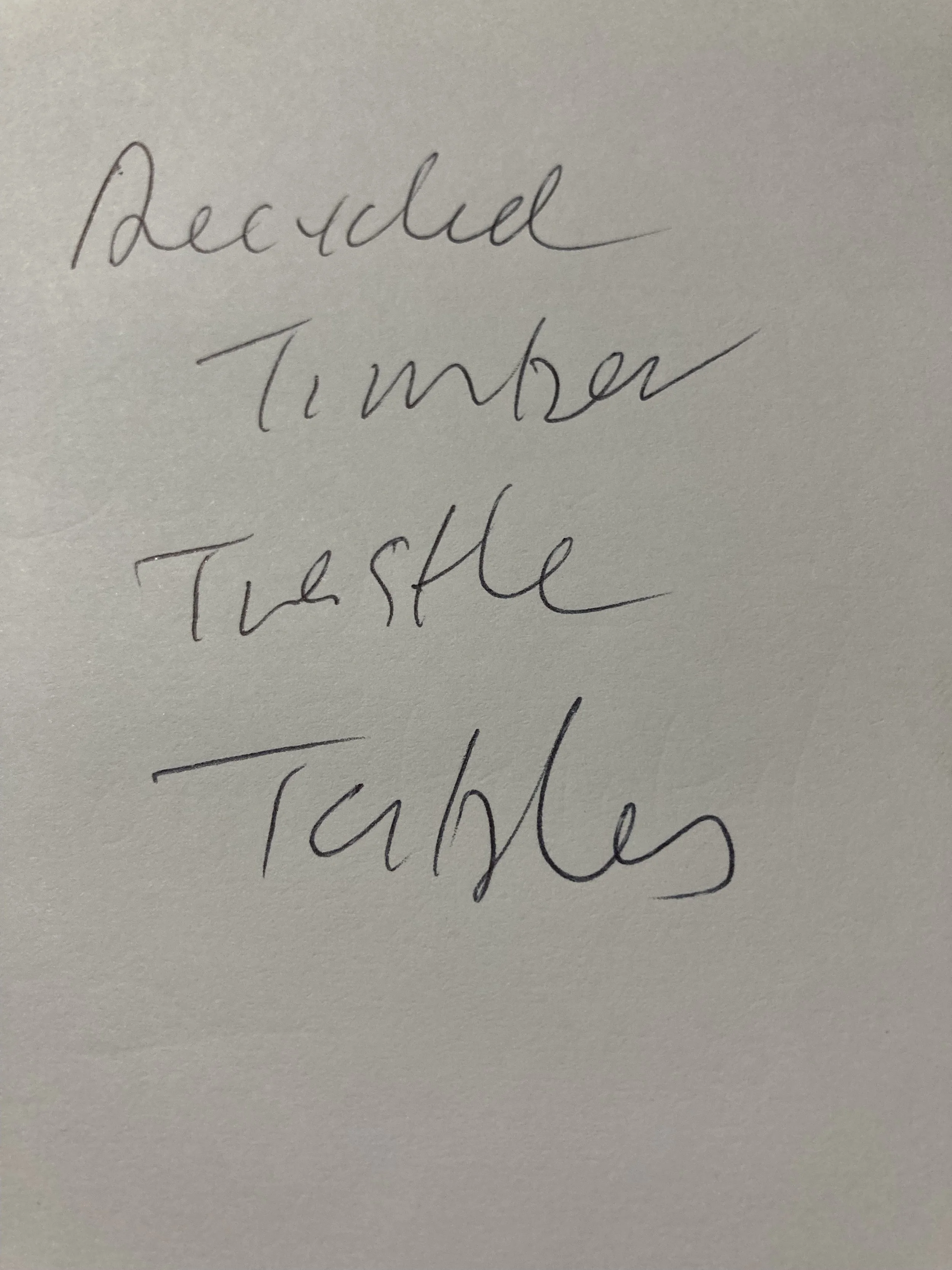 Rustic Trestle Tables