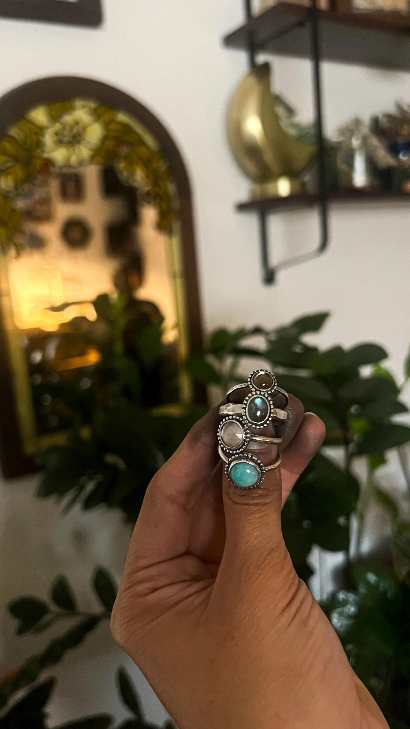 Rose Quartz Twist Ring — Moon Tea Talismans