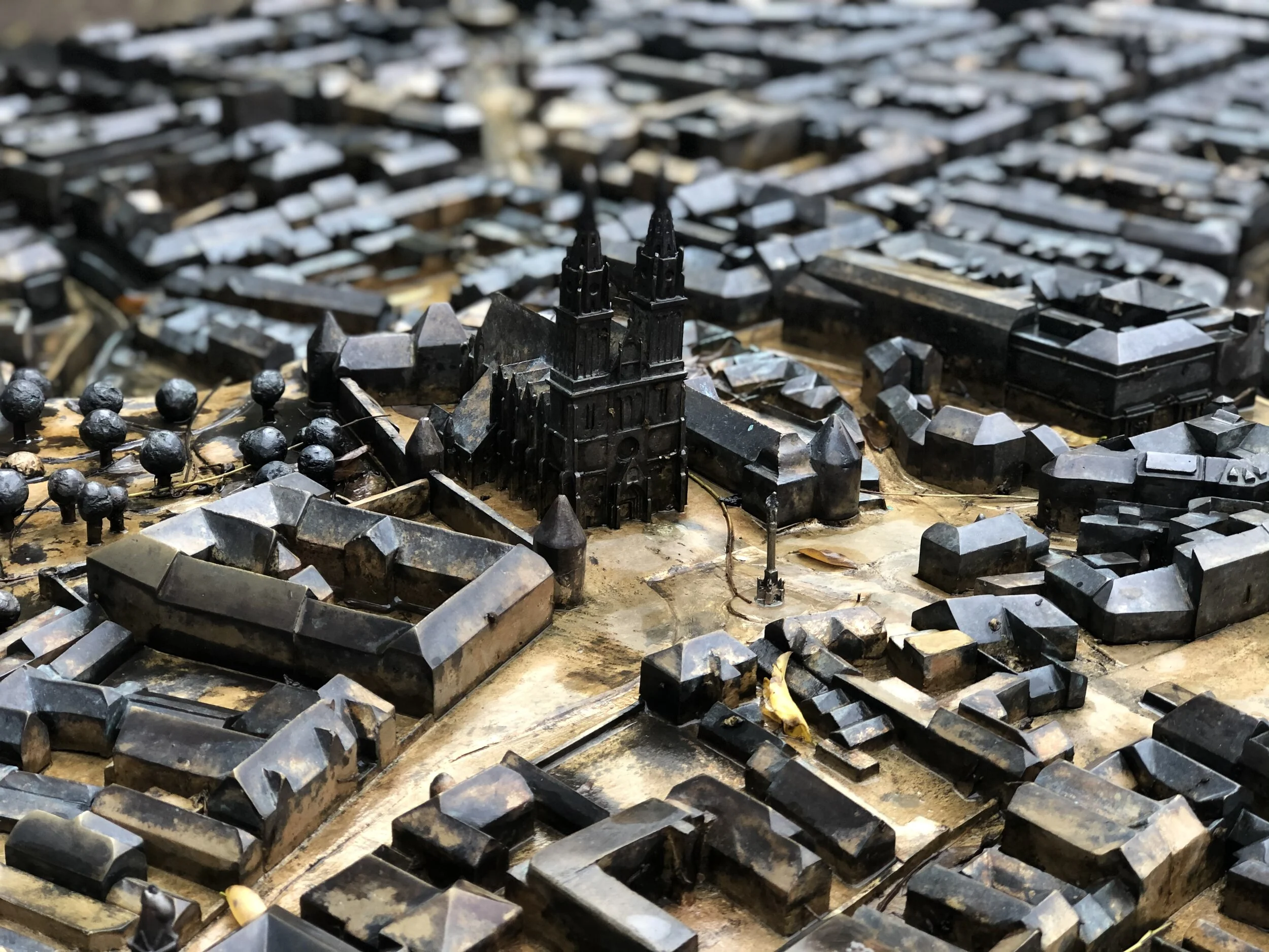 Brass model of Split Old Town