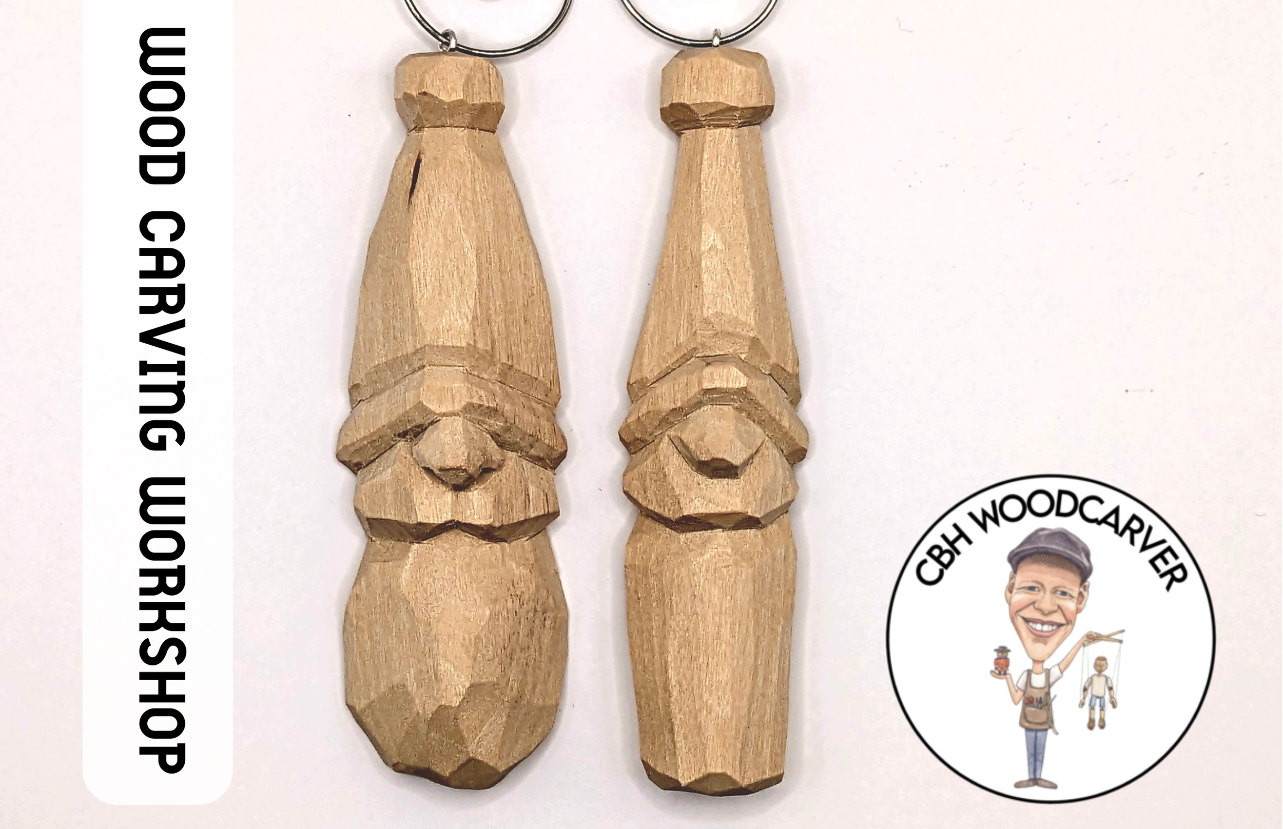 Carving A Beginner Santa Ornament.