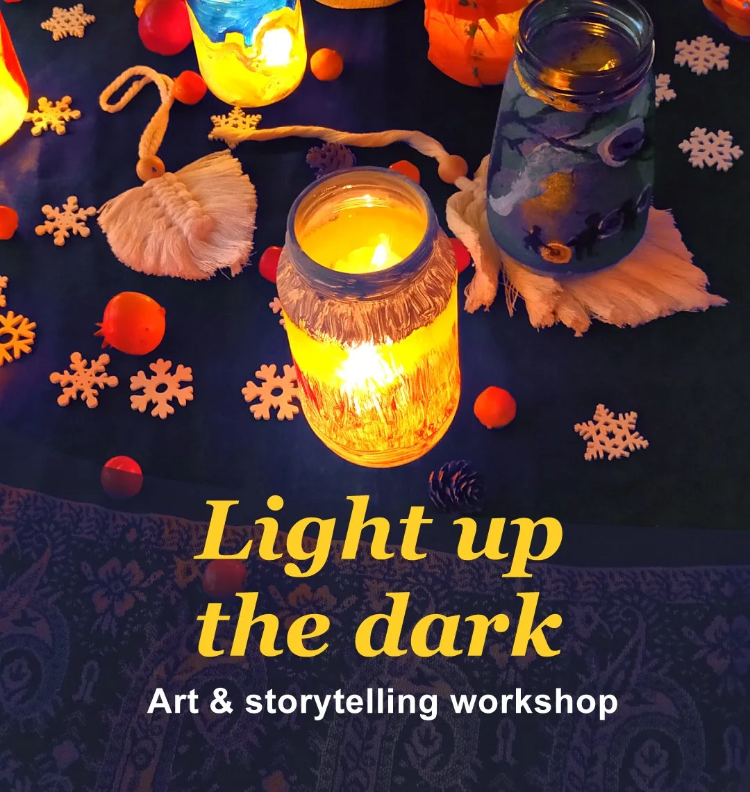 Therapeutic Arts workshop with lantern decorating and storytelling