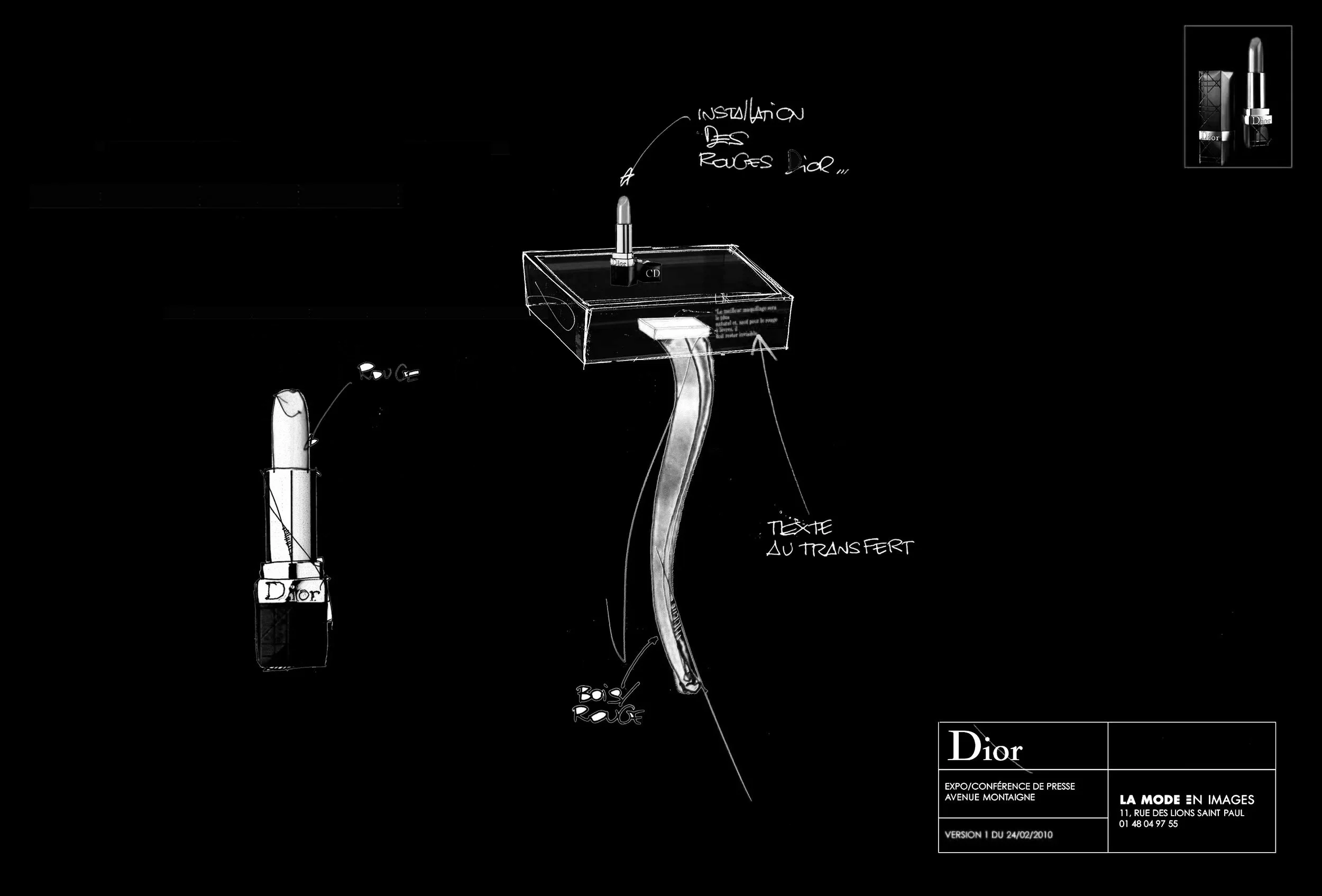 Exposition Rouge Dior, Avenue Montaigne
