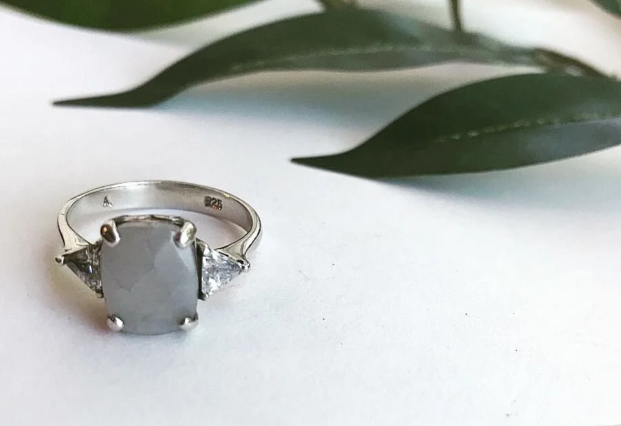 Vintage Cocktail Ring with Neutral Stones