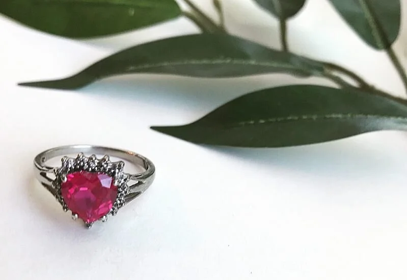 Vintage Heart Shaped Cocktail Ring