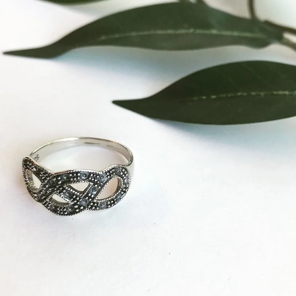 Vintage Silver Braided Ring